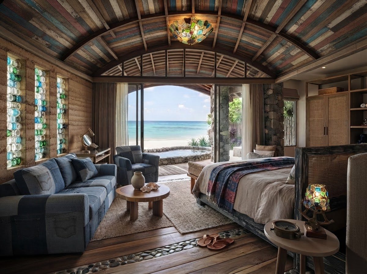 Kokrobitey Hospitality — Interior, looking out