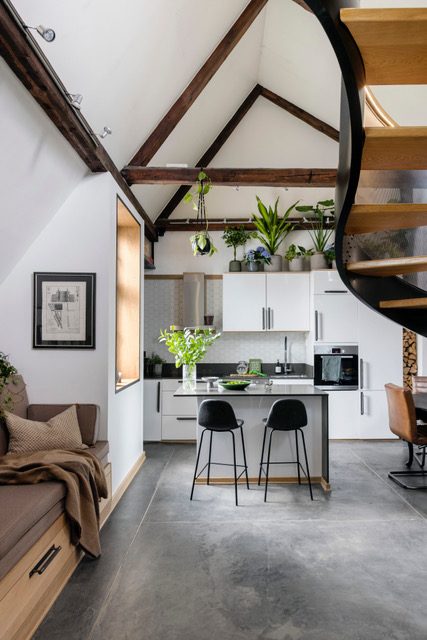Spiral Staircase, kitchen — Oslo, Norway