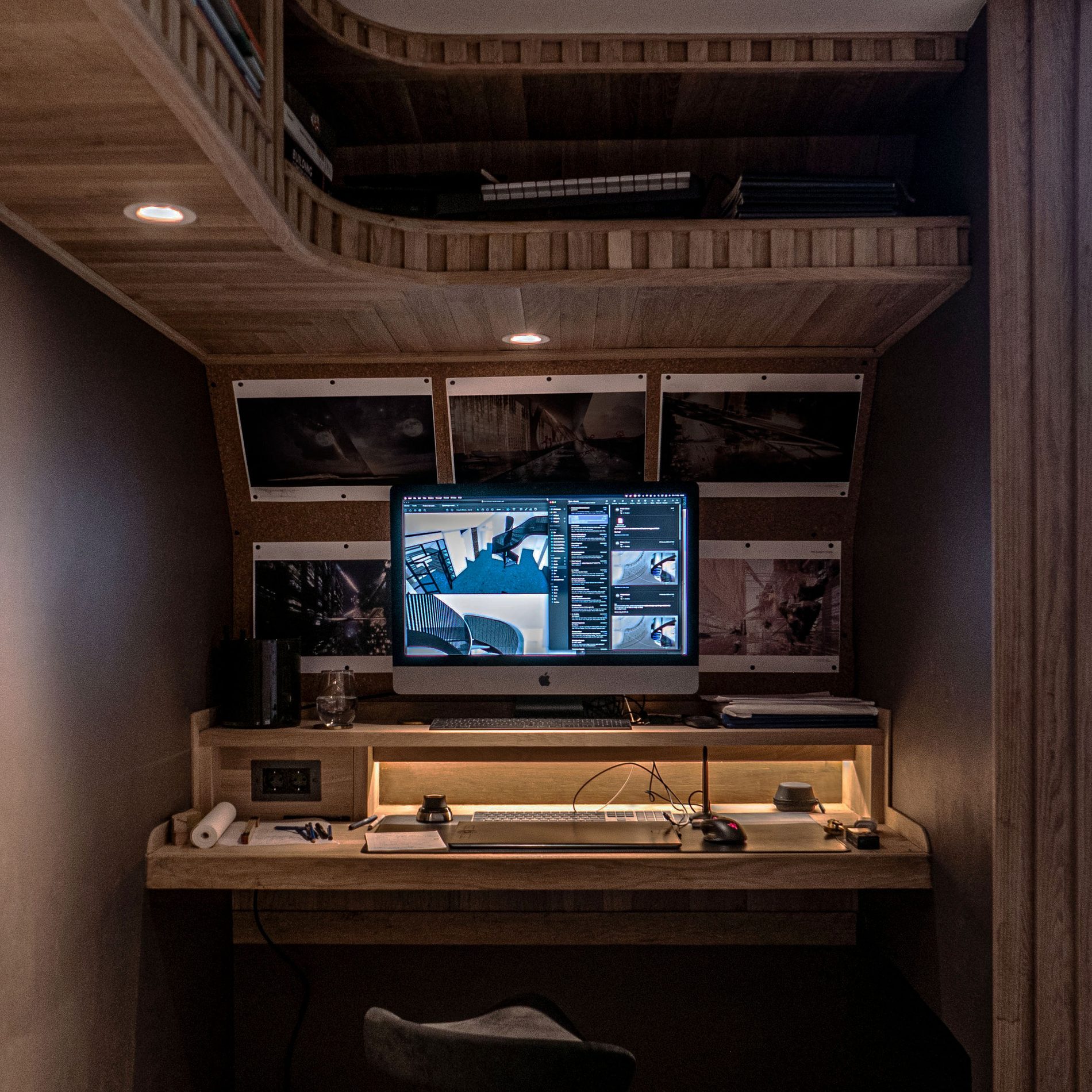 Parametric Wardrobe — Built-in desk