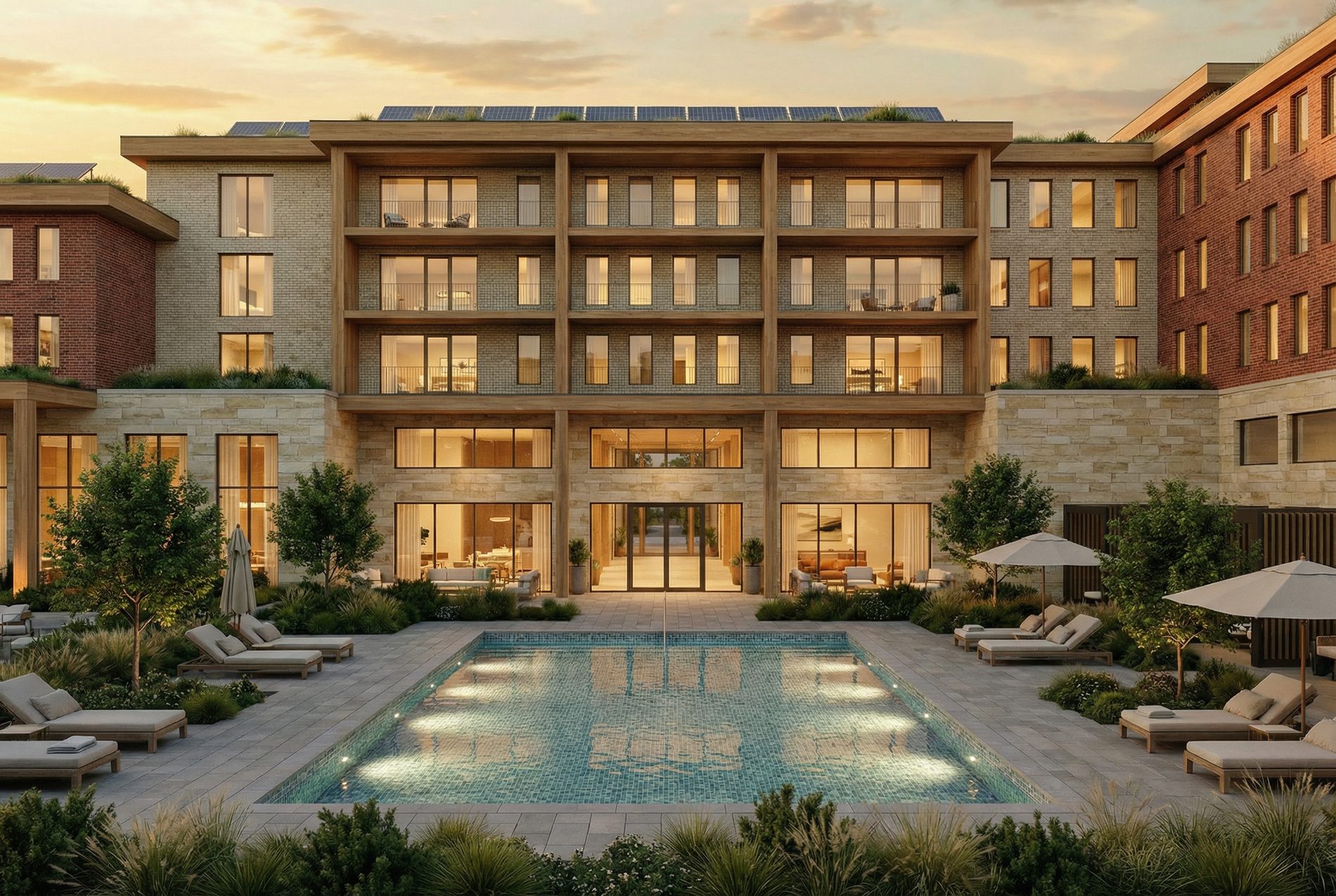 The Westward — Pool courtyard